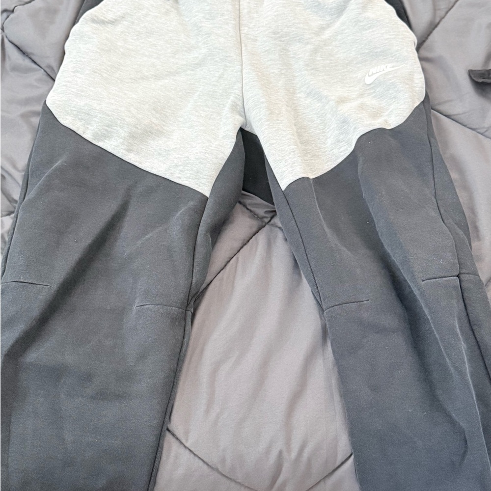Nike Kids' Two-Tone Joggers in Gray and Black